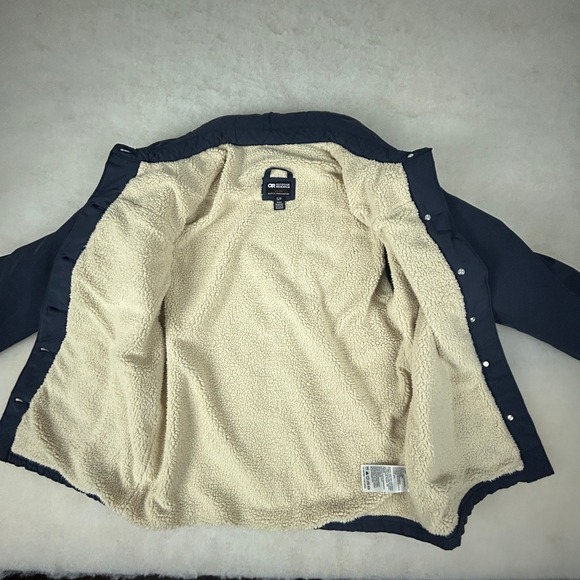 Outdoor Research‎ Chore Jacket Lined Sherpa Fleece Navy Workwear Womens S - Picture 7 of 16